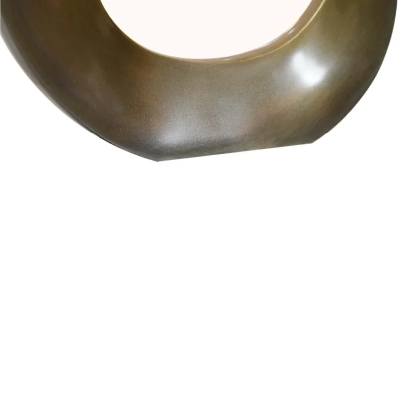 Mango Wood Round Vase in Antique Nickle - Image 7
