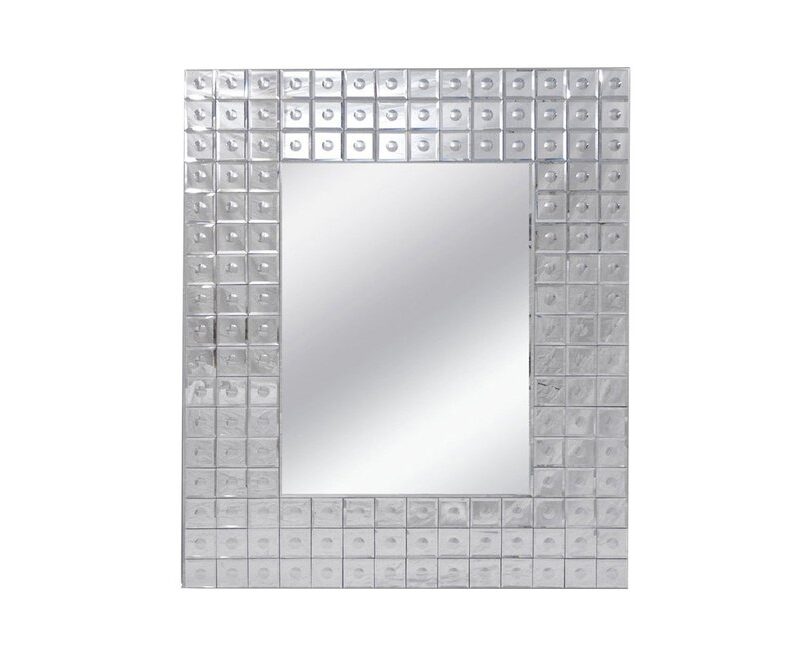 Distinction Parrilla Wall Mirror with Glass Squared Frame