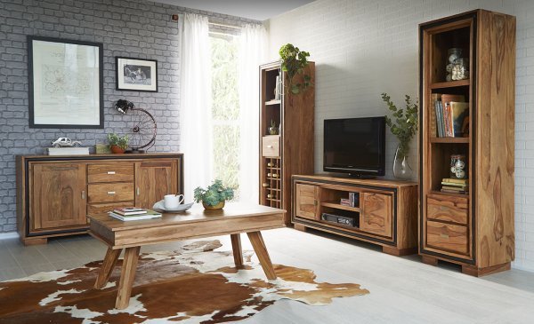 Jodhpur Sheesham Slim Bookcase - Image 4