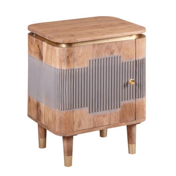 Wilton Acacia Wood Bedside Table - Image 2