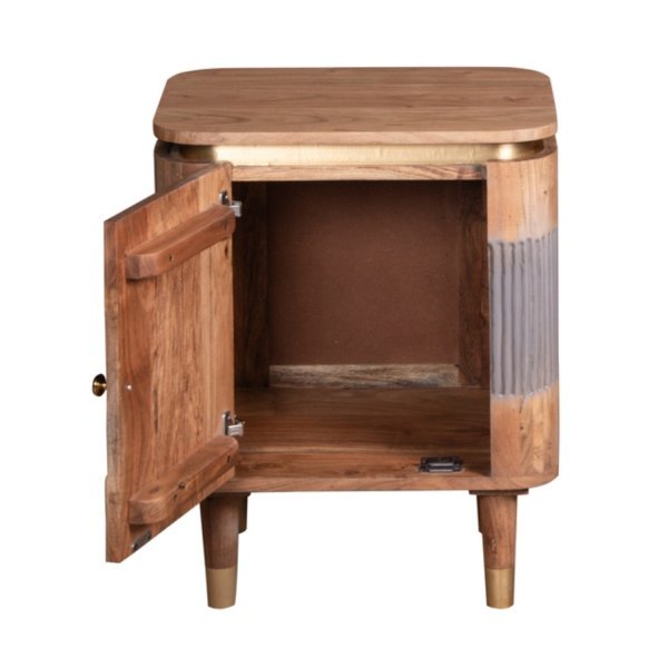Wilton Acacia Wood Bedside Table - Image 3