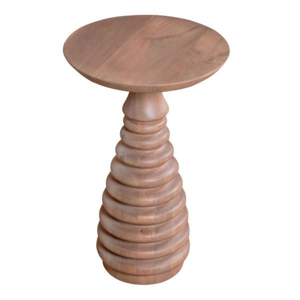 Valencia Cane & Mango Wood Side Table - Image 2