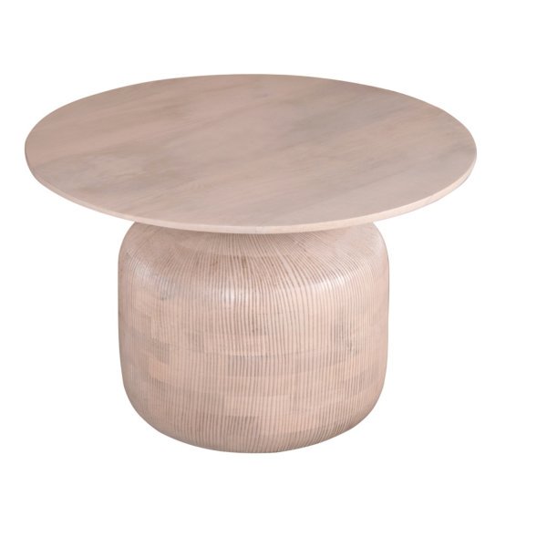 Valencia Cane & Mango Wood Round Coffee Table - Image 2