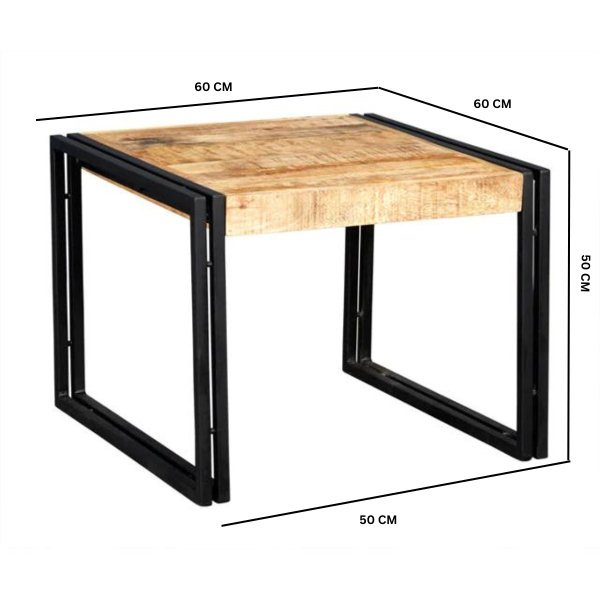 Cosmo Industrial Small Coffee Table - Image 3