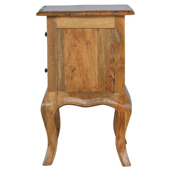 Solid Mango Wood Bedside with Cabriole Legs - Image 8