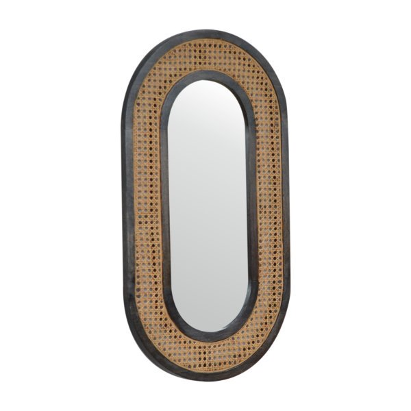 Solid Mango Wood Larissa Carbon Black Mirror - Image 3