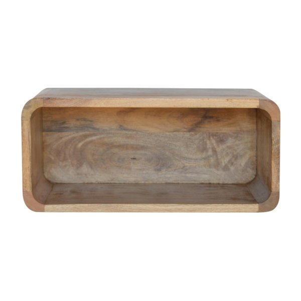 Solid Mango Wood Wall Mounted Open Bedside
