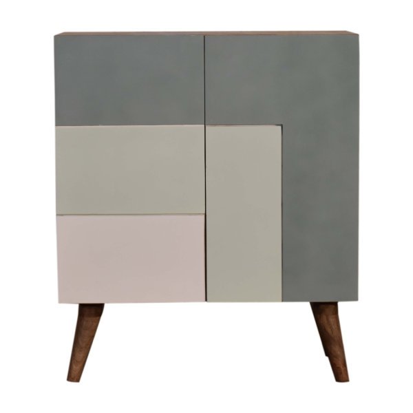 Solid Mango Wood Quebec Green Cabinet