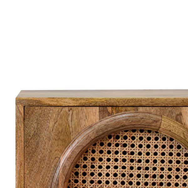 Solid Mango Wood Oak Finished Larissa Bedside - Image 4