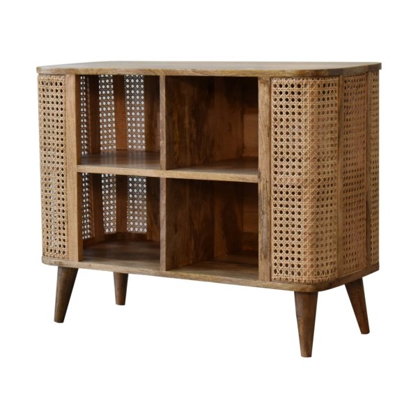 Solid Mango Wood Larissa Open Double Cabinet - Image 2