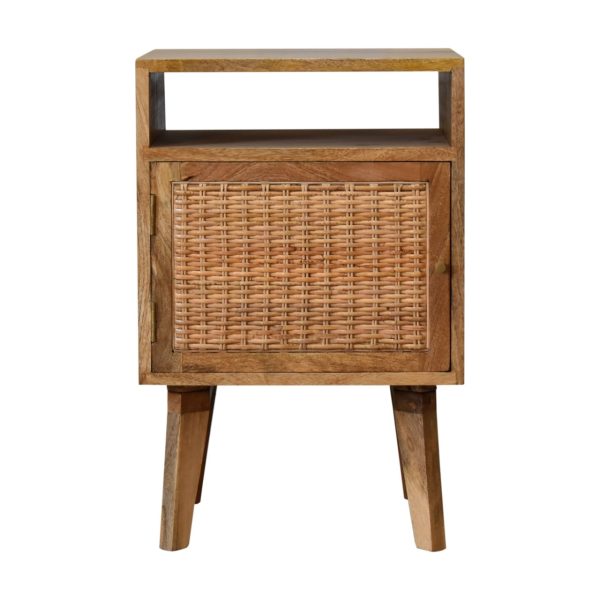 Solid Mango Wood Knit Door Bedside