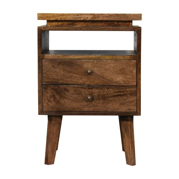 Solid Mango Wood Platform Bedside
