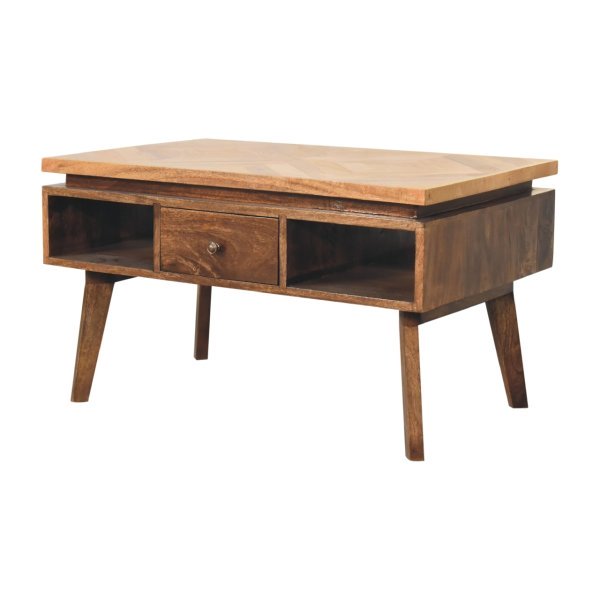 Mango Wood Classic Grey Granary Coffee Table - Image 3