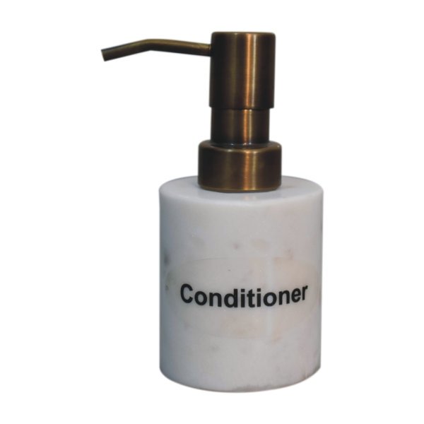 Mango Wood White Marble 3 Piece Bathroom Set - Image 3