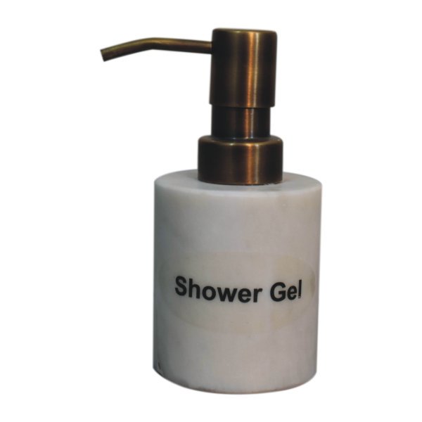 Mango Wood White Marble 3 Piece Bathroom Set - Image 2