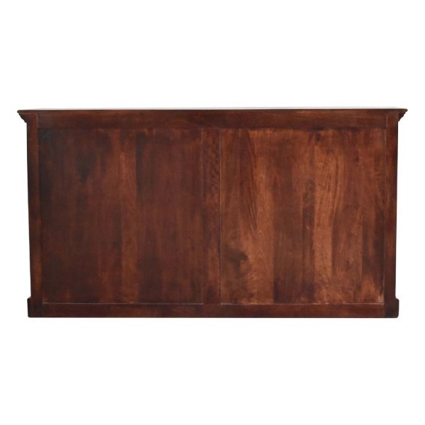 Solid Mango Wood Large Cherry Glazed Sideboard - Image 10