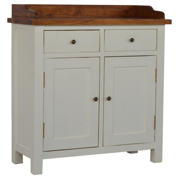 Solid Mango Wood Country Two Tone Kitchen Cabinet - Image 2