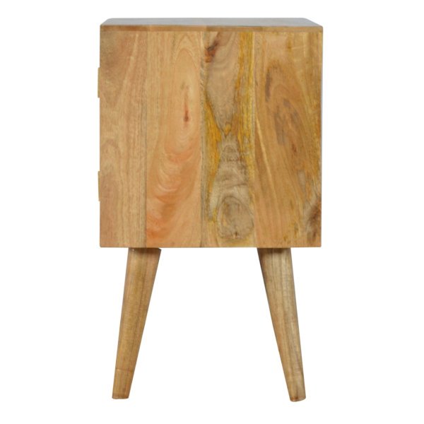 Solid Mango Wood Grey and White Painted Cabinet - Image 8