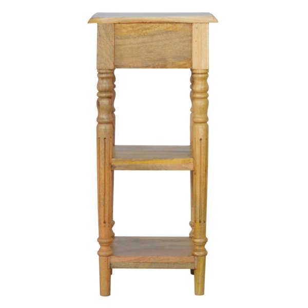 Solid Mango Wood Turned Leg Telephone Table - Image 2