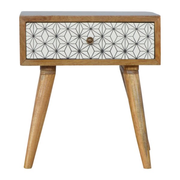 Solid Mango Wood Prima 1 Drawer Bedside