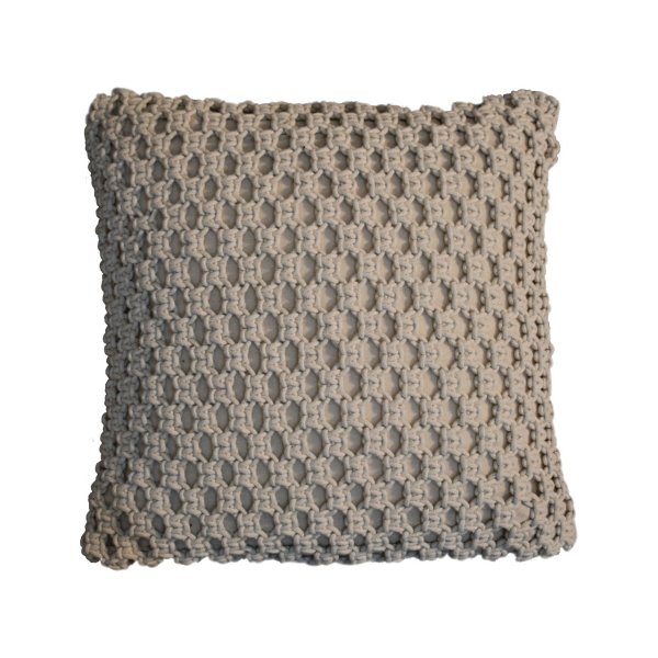 Mango Wood 2x Myra Natural White Cushions - Image 3
