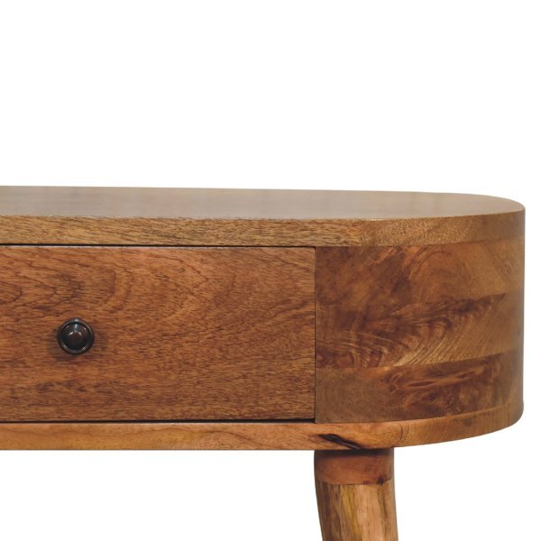 Mango Wood Mini Albion Oak-ish Console - Image 4