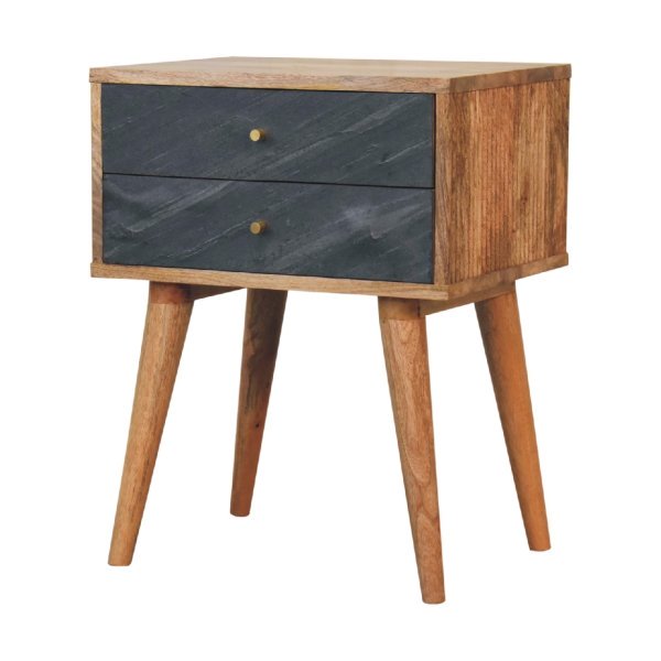 Solid  Mango Wood Slade Bedside - Image 2