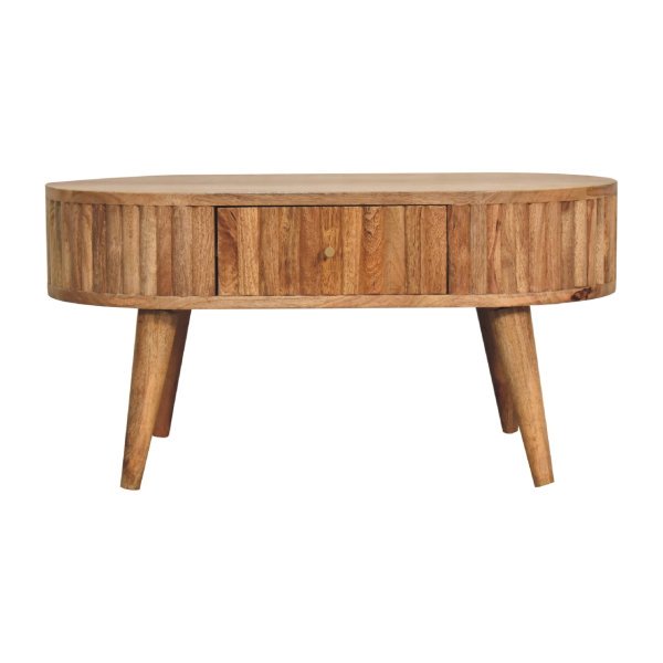 Mango Wood Stripe Coffee Table