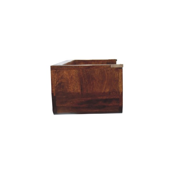 Solid  Mango Wood Indira Chestnut Floating Console - Image 8