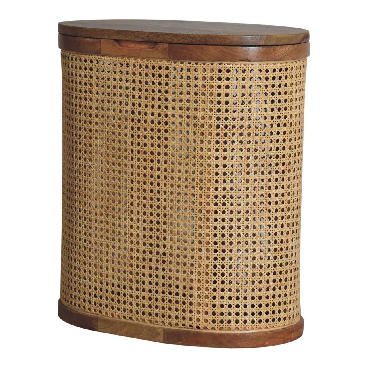 Solid Mango Wood Larissa Lid-up Storage Stool - Image 2