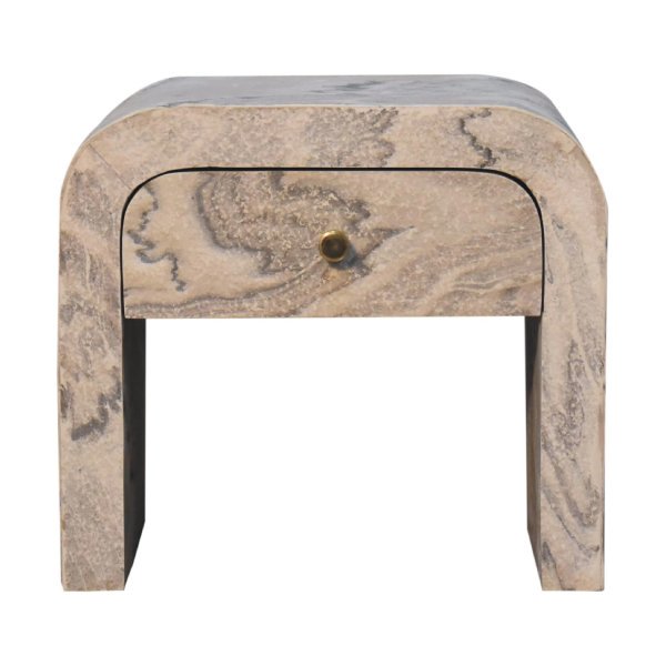 Mango Wood Nouveau Bedside