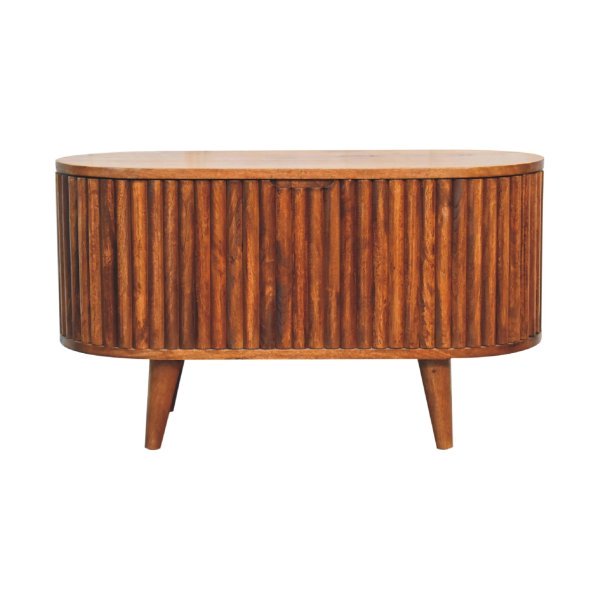Solid Mango Wood Mango Wood Reeve Blanket Box