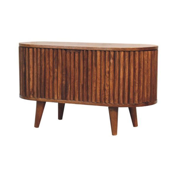 Solid Mango Wood Mango Wood Reeve Blanket Box - Image 3