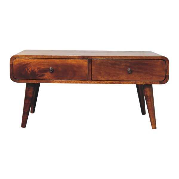 Solid Chestnut Finished Mango Wood Sonata Coffee Table