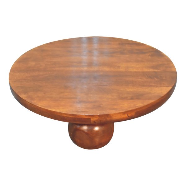 Solid Mango Wood Chestnut Central Ball Table - Image 4