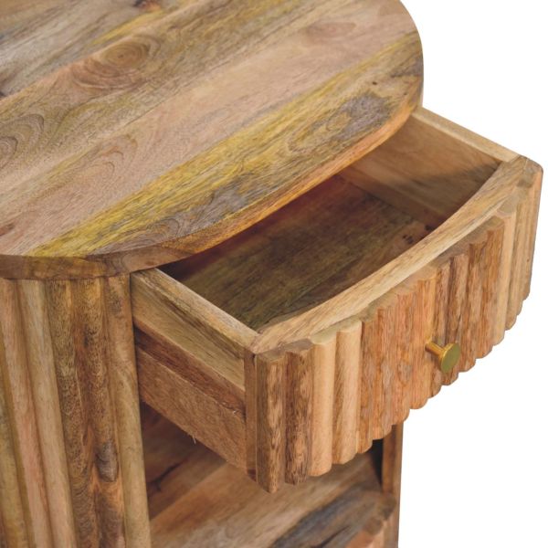 Solid Mango Wood Soba Ball Open Slot Bedside - Image 6
