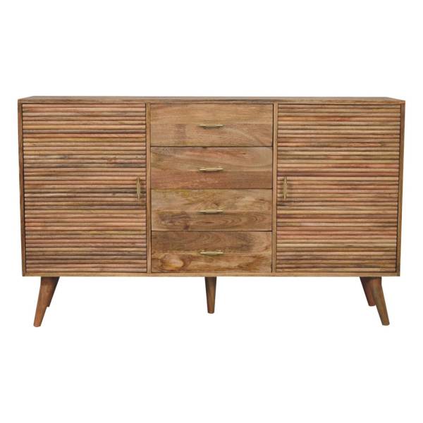 Solid Mango Wood Soba T-Bar Large Nordic Chest
