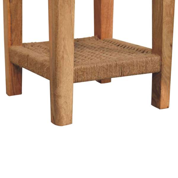 Solid Mango Wood Rope End Table - Image 8
