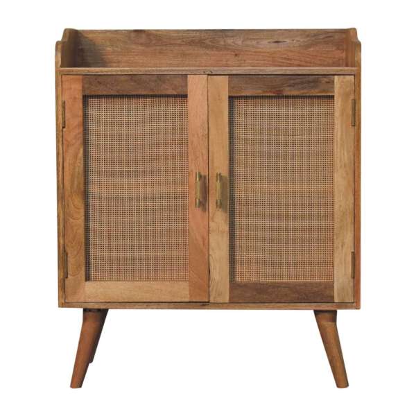 Solid Mango Wood Larissa T-Bar Raised Cabinet