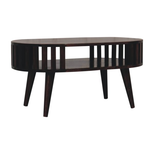 Solid Mango Wood Ariella California Walnut Coffee Table - Image 3