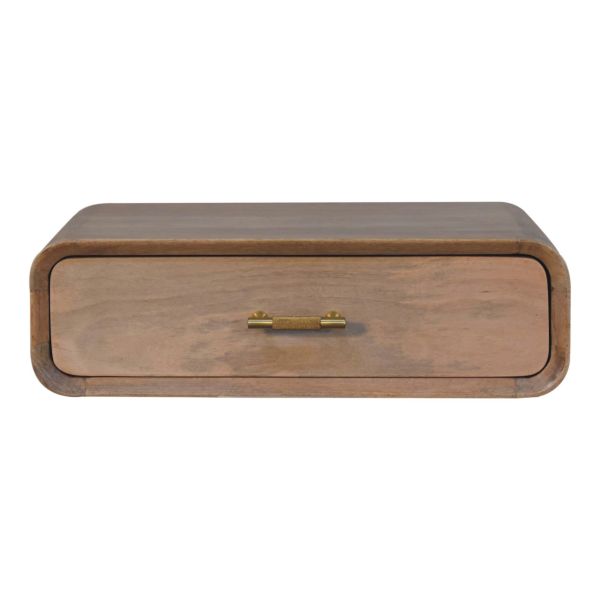 Solid Mango Wood Sonoma T-bar Wall Mounted Bedside