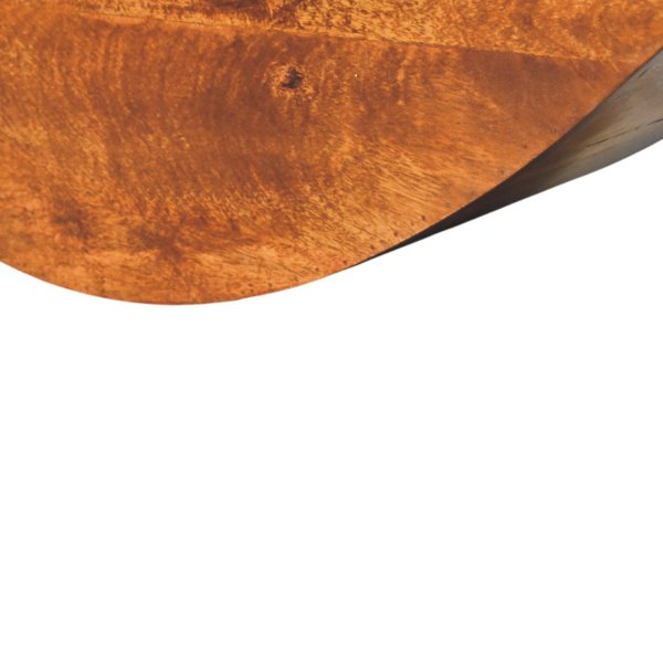 Solid Mango Wood Crescent Floating Wall Shelf - Image 6
