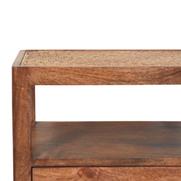 Mango Wood The Caldera Bedside Stand - Image 3