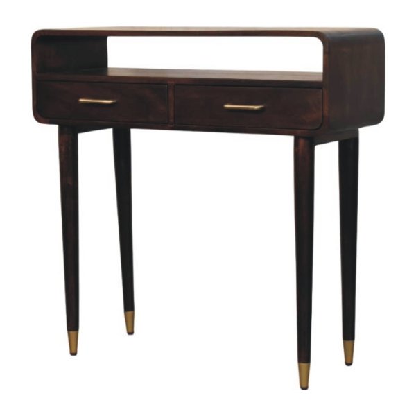 Solid Mango Wood Mango Wood Apollo Loop Console Desk