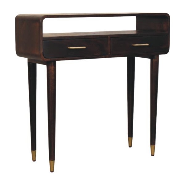 Solid Mango Wood Mango Wood Apollo Loop Console Desk - Image 2