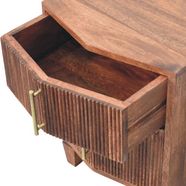 Solid Mango Wood Mango Wood Harper Nightstand - Image 5