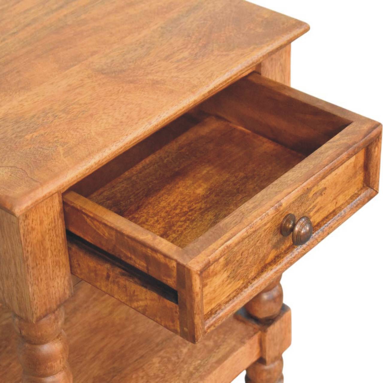 Mango Wood Spindle Bedside - Image 5