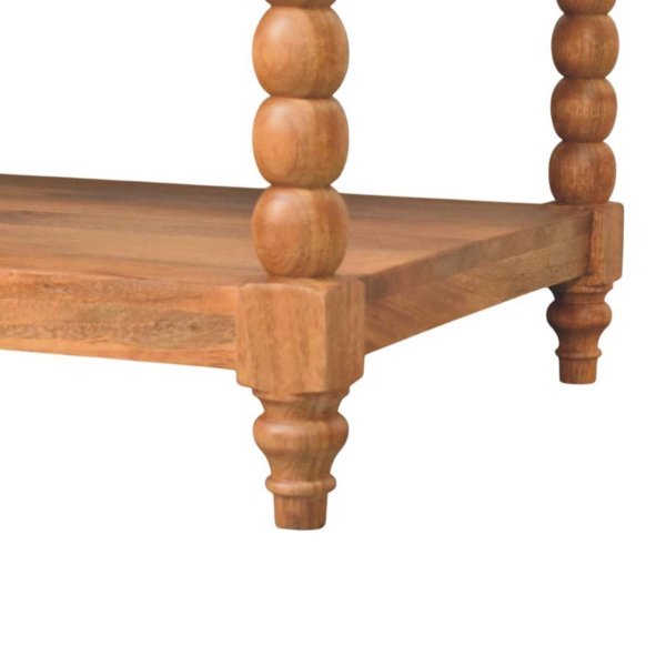 Solid Mango Wood Barley Twist Coffee Table - Image 6