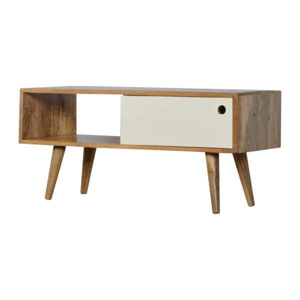 Media Unit with White Painted Sliding Door - Image 2