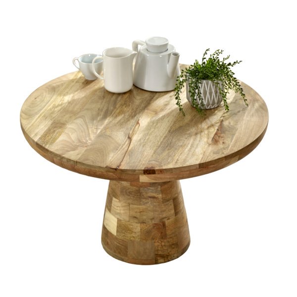 Surrey Solid Wood Coffee Table Mushroom Style - Image 2